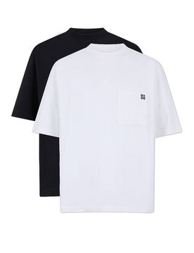 Camiseta, paquete de 2 negro XL