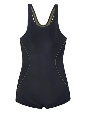 Qarakuma Swimsuit Black / Green Zebra Print M Women - Aquawave - FashionsVida