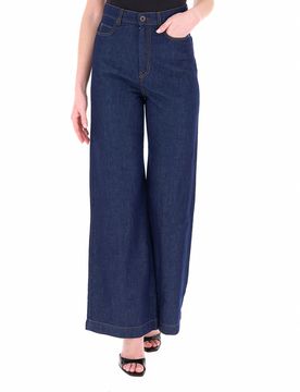 Jeans a palazzo BLU SCURO 36