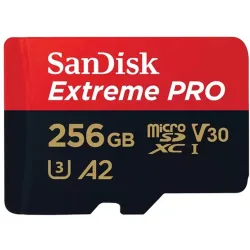 Tarjeta de memoria Micro SDXC Extreme PRO 256GB, V30, Clase 3
