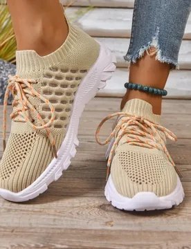 Plus Size Shoes for Men 36-44 Autumn Fashion Lace Up Platform Wedges Mesh Breathable Comfortable Non-slip Casual Sneakers - Aliexpress - FashionsVida