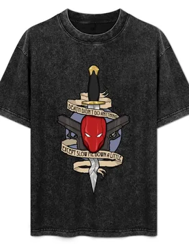 Red Hood - Death Didn_t Do Anything T-Shirt Summer Print Short Sleeve Tee - Aliexpress - FashionsVida