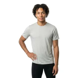 Maglietta A Maniche Corte Endurance Dri Spray Grey / Acid Yell M