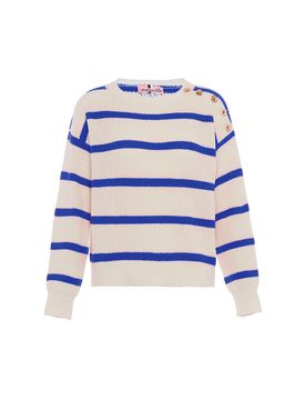 Nascita Jersey añil / blanco lana