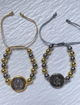 Pcs and 5 pcs/lot Religious San Benito Cross Adjustable Beads Bracelet For Women Saint Benedict Charm Beaded Braided Bracelets - Aliexpress - FashionsVida