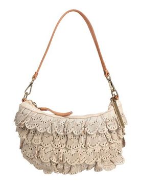 Bolso de asas largas Mujer Beige -- Mujer