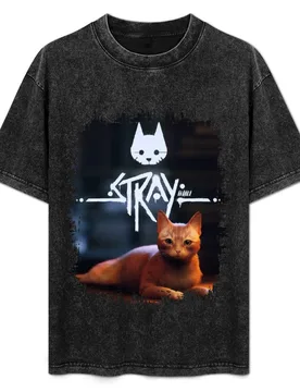 Stray cat game T-Shirt Plus Size Simple Casual Top - Aliexpress - FashionsVida