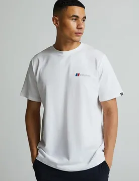 Mens Alpine Peak Threshold T-Shirt In White Jersey - Size X-Large - Berghaus - FashionsVida