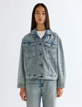 Cazadora vaquera de mujer de corte relaxed - Wrangler - FashionsVida