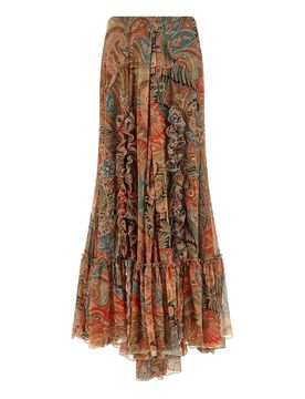 Etro Gonna con foglie paisley