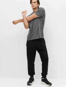 Performance Jersey Joggers Black male - Goodmove - FashionsVida