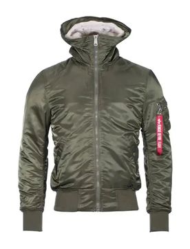 Fliegerjacke MA-1 Hooded - Dunkelgrün / M Herren Dunkelgrün adult Herren