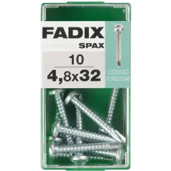 Tornillo Roscachapa Cabeza Redonda Ø4,8 x 32 mm - Caja 10 Uds