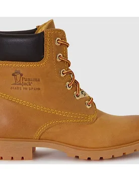 Botas militares de mujer en piel en color vintage - Panama Jack - FashionsVida
