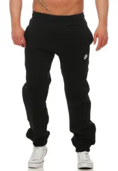 Foundation Mens Cuffed Joggers In Black Fleece - Size Large