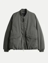Oversized Bomberjacke Hotensi Grau 38