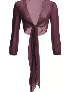Wickelbolero aus Mesh female - 48 - FashionsVida