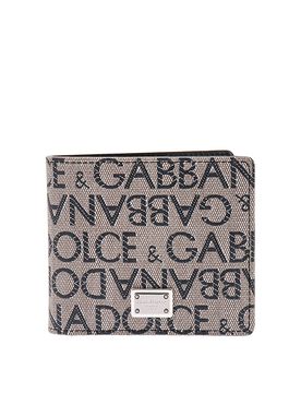 Portafoglio in canvas spalmato con logo
