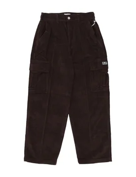 Pantalone Lungo Uomo Bigwig Baggy Corduroy Cargo Pant Java Brown - OBEY - FashionsVida