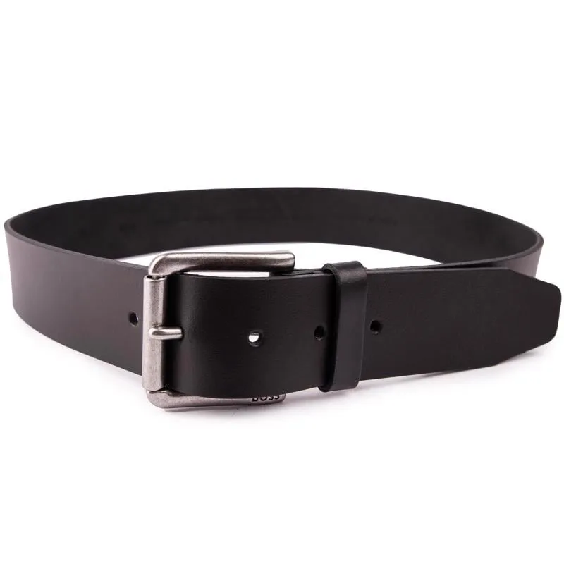 Mens Joris Belt - Black Leather - Size 38 (Waist) - BOSS - FashionsVida
