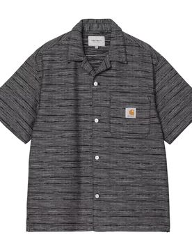 S/s gellar shirt - gellar stripe / black