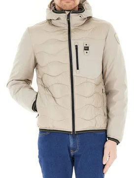 Piumino con cappuccio BEIGE XL - Blauer - FashionsVida
