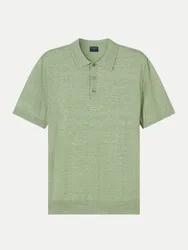 Olymp Strick- Poloshirt Grün L