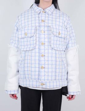 GIUBBOTTO IN DENIM IMBOTTITO OVERSIZE