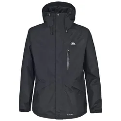 Mens Corvo Hooded Full Zip Waterproof Jacket/coat - Black - Size Small