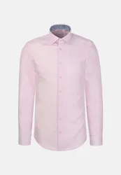 Slim Business Hemd Uni Rosa/Pink 44