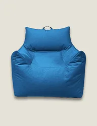Brushed Chair Beanbag Dark Blue