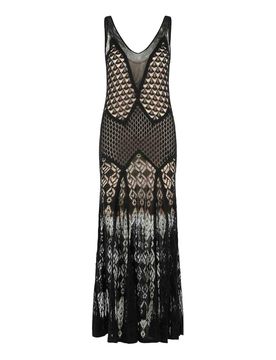 Vestito Lungo In Cotone Lavorato