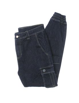 Jeans Uomo Cargo Long 903 Denim Pants Denim Blue