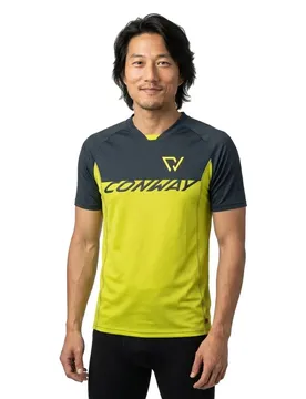 Maglia Da Enduro A Maniche Corte Trail Dark Blue / Acid