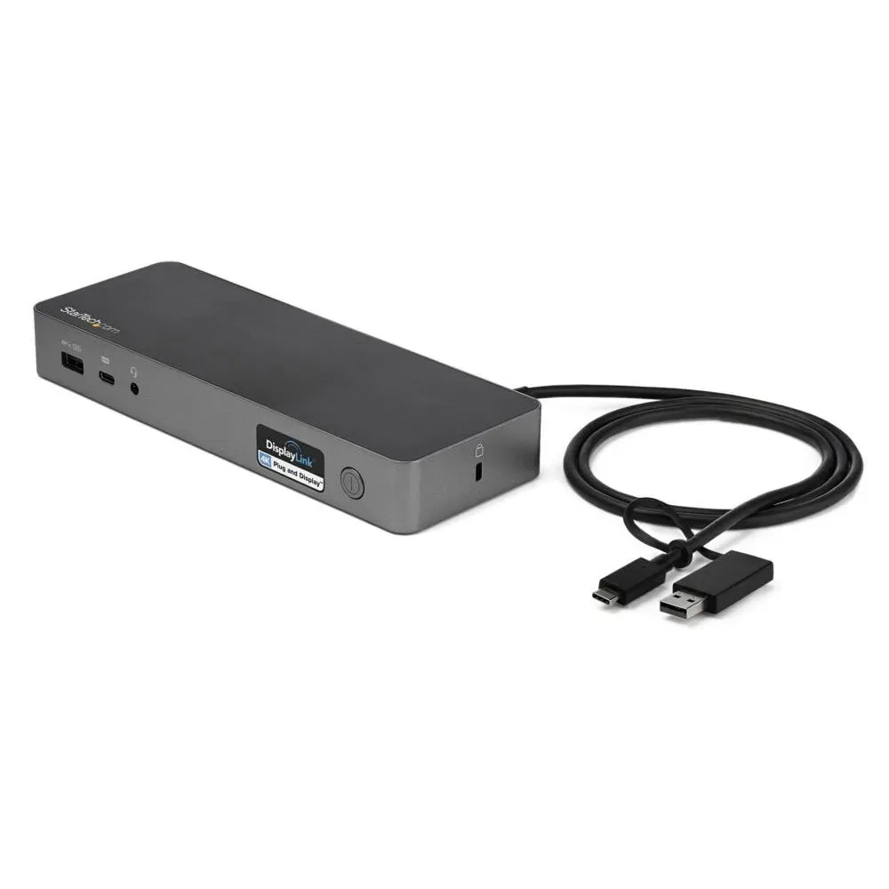 Station D´accueil Usb-c Et Usb-a Double 4k Pd 60w Space Gray One Size unisex - StarTech - FashionsVida