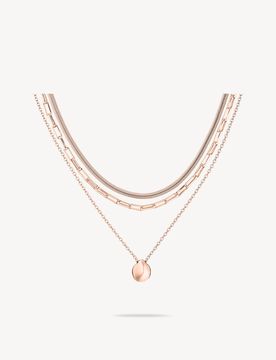 Set di collane oro rosa - 50cm