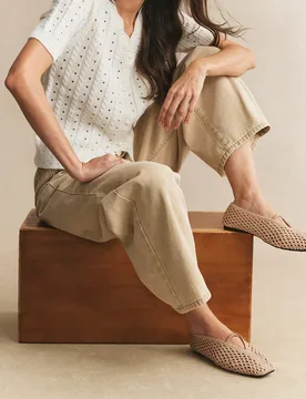 Mocasines planos de punta cuadrada con diseño tejido y sin cordones para mujer - Shein - FashionsVida