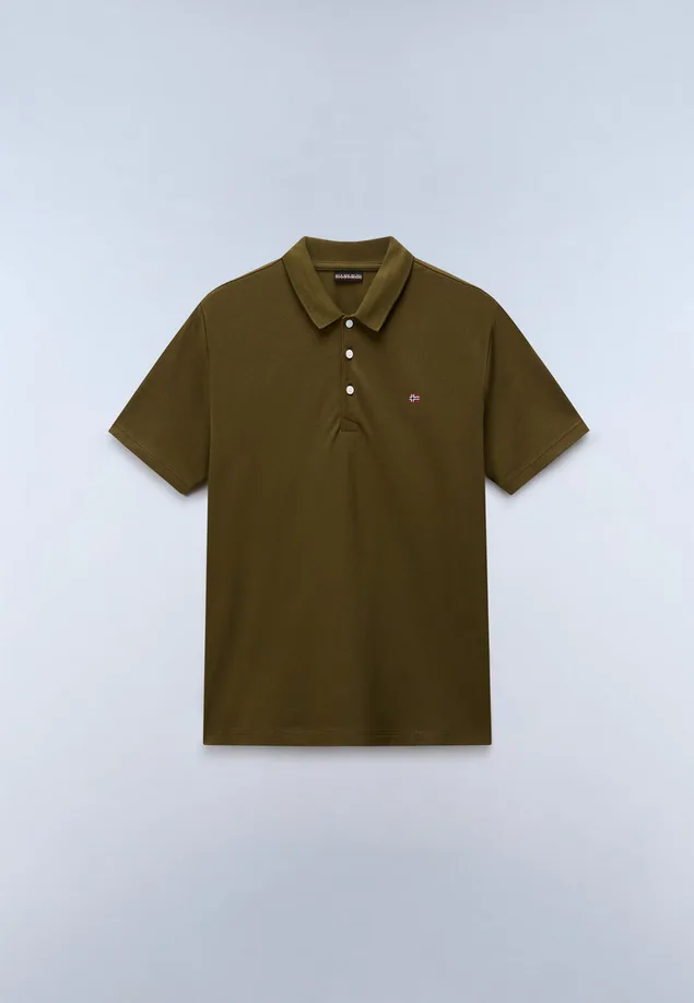 Polo ealis uomo verde scuro - Napapijri - FashionsVida