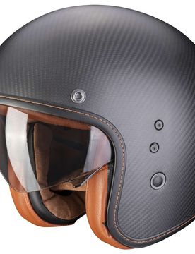Casco Moto Jet BELFAST CARBON EVO Nero Opaco taglia S