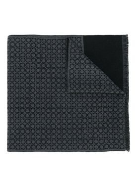 Ferragamo Sciarpa di lana Gancini