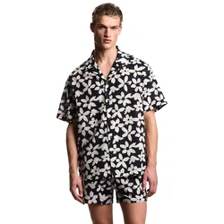 Camicia A Maniche Corte Em000593_af203 Flower Eagle Arm.Blu XL