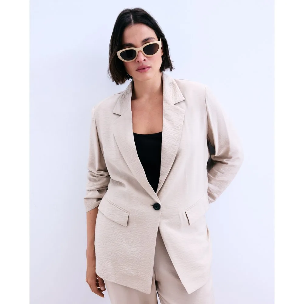 Blazer de mujer fluida brillante - Couchel - FashionsVida