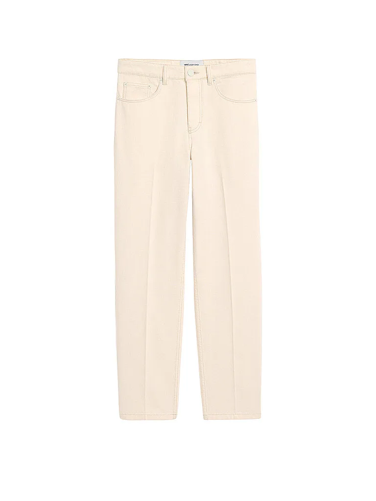 Jeans Straight Fit crema 30 - AMI PARIS - FashionsVida