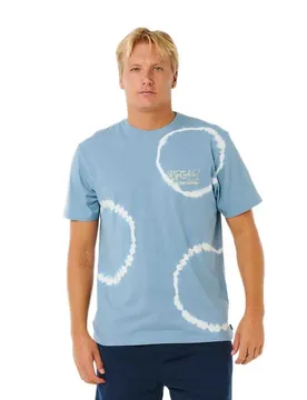 T-shirt à Manches Courtes Pacific Rinse Fin Faded Denim S