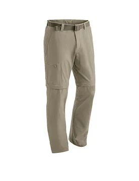 Pantalón de senderismo con cremallera Tajo T para hombre beige 58 - Maier Sports - FashionsVida