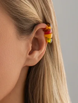 Ingemark 7 Colors Creative Acrylic Resin Clips Earrings for Women Hip Hop C-shaped Ear Cuff No Piercing Earrings Y2K Accessories - Aliexpress - FashionsVida