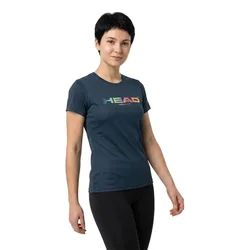 Rainbow Short Sleeve T-shirt Navy XL