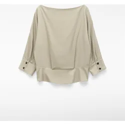 Top de mujer fluido con escote barco