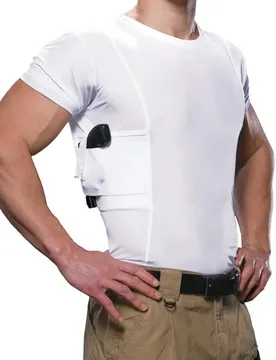 Men Tactical Army Shooting Half Sleeves Shirt Custom Design Men's Concealed Carry Holster Shirt With Side Gun Pockets Base Layer - Aliexpress - FashionsVida