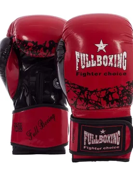 Gants De Boxe Artificiels Cuir Brooklyn Red 12 oz